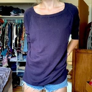 Slouchy Navy Express Sweater